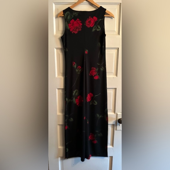 Vintage G.A.S. Floral Long Sleeveless Dress - Picture 2 of 4